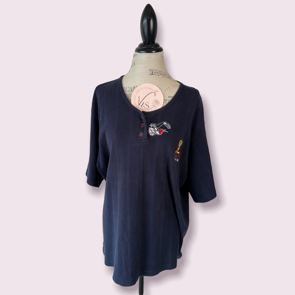 Vintage Looney Tunes Oversized Short Sleeve Shirt Extra Large